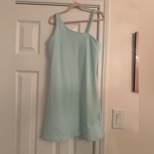 Athleta girls One-Shoulder Mint Green Dress Age 12